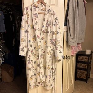Butterfly Print Women's Robe